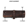 Handmade Leather Tool Roll Organizer – Rustic Full Grain Leather Storage Case