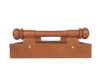 LuxeCraft Leather & Wood Serving Tray - Tan - Aaron Leather Goods