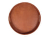 Artisan Round Leather Serving Tray - Tan - Aaron Leather Goods