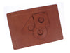 Geometric Leather Desk Mat with Coasters - Tan - Aaron Leather Goods
