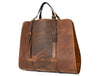 Premium Full-Grain Leather Firewood Log Carrier – Handcrafted Fireplace Tote Bag | Durable Leather Fire Log Holder by Aaron Leather Goods
