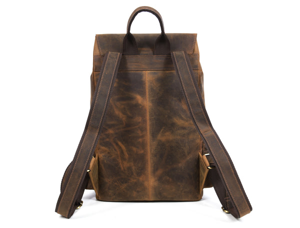 Leather Backpack – Premium Full-Grain Cow Leather Travel Bag | Handmade Laptop Backpack for Men & Women by Aaron Leather Goods