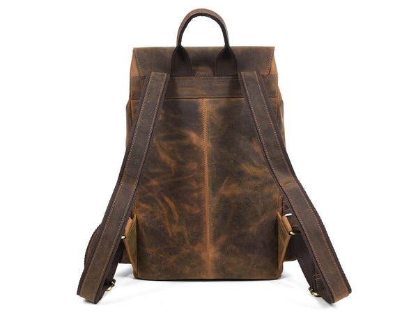 Leather Backpack – Premium Full - Grain Cow Leather Travel Bag | Handmade Laptop Backpack for Men & Women by Aaron Leather Goods - Aaron Leather Goods