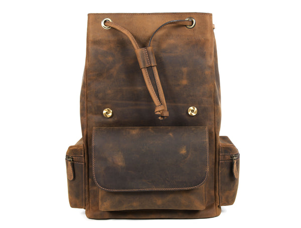 Leather Backpack – Premium Full-Grain Cow Leather Travel Bag | Handmade Laptop Backpack for Men & Women by Aaron Leather Goods