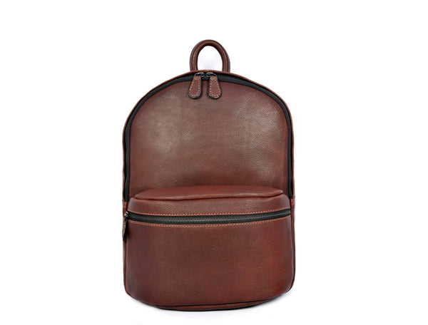 Handcrafted Genuine Leather Minimalist Backpack - Aaron Leather Goods