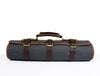 Aaron Leather Goods Canvas & Leather Knife Roll + Travel Backpack Combo - Aaron Leather Goods