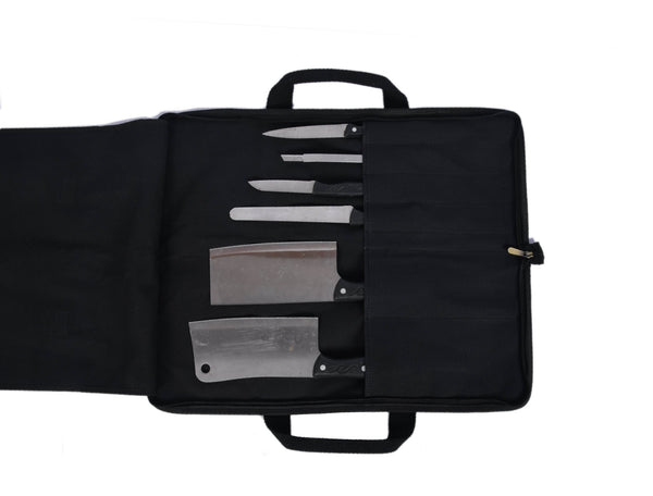 Durable Canvas Chef Knife Storage & Carry Case - Aaron Leather Goods