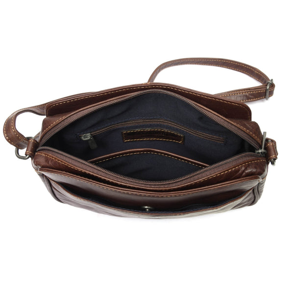 Reus Leather Sling Bag - Caramel Brown. BUY 2 GET 1 FREE - Aaron Leather Goods