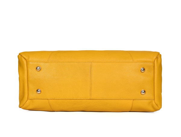 Premium Women’s Leather Shoulder Tote – Spacious Hobo Handbag for Work & Travel - Aaron Leather Goods