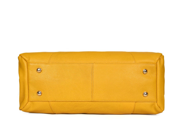 Premium Women’s Leather Shoulder Tote – Spacious Hobo Handbag for Work & Travel - Aaron Leather Goods