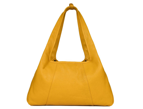 Premium Women’s Leather Shoulder Tote – Spacious Hobo Handbag for Work & Travel - Aaron Leather Goods