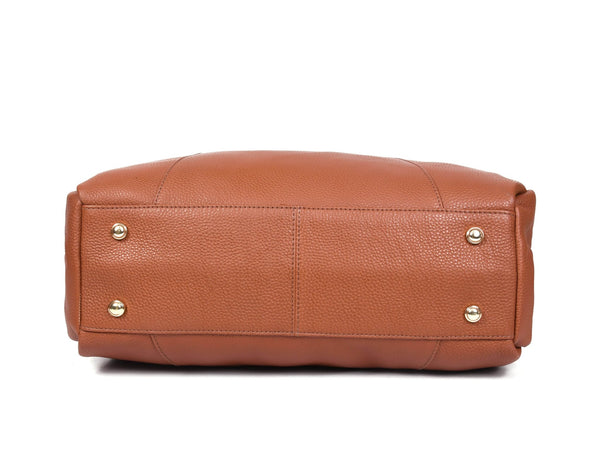 Premium Women’s Leather Shoulder Tote – Spacious Hobo Handbag for Work & Travel - Aaron Leather Goods