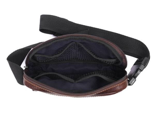 Vintage Leather Waist Bag – Compact Style with Everyday Utility. BUY 1 GET 1 FREE - Aaron Leather Goods