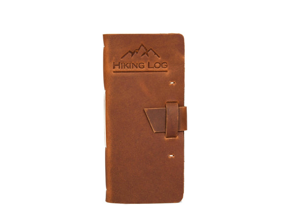 Leather Hiking Log Book – Handmade Vintage Hiking Journal - Aaron Leather Goods