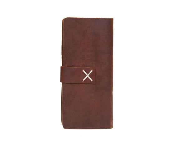 Handmade Leather Hunting Log Book Journal – Vintage Field Notebook for Hunters - Aaron Leather Goods