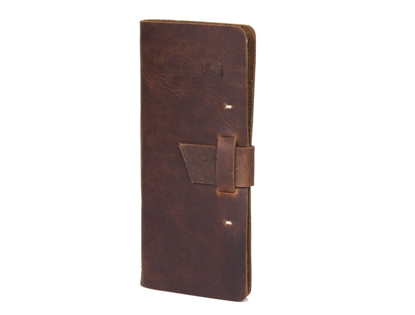 Leather Wine Log Book – Handmade Vintage Wine Tasting Journal - Aaron Leather Goods