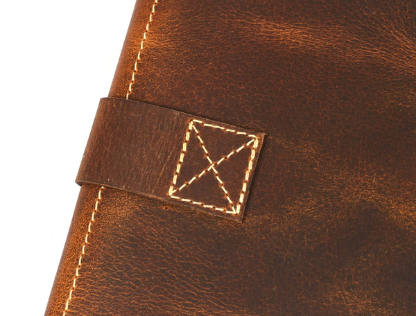 Rustic Leather Journal Notebook – Refillable Diary 5x7 & 6x8 Inches - Aaron Leather Goods