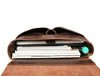 Vintage Leather Messenger Bag for Men – Rustic Full - Grain Leather Satchel Briefcase for Laptop, Work, and Travel - Aaron Leather Goods