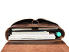 Vintage Full-Grain Leather Messenger Bag – Rustic Laptop Satchel for Work & Travel