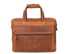 Aaron Leather Goods - Premium Tan Leather Office Bag - Aaron Leather Goods