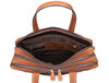 Aaron Leather Goods - Premium Tan Leather Office Bag - Aaron Leather Goods