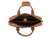 Aaron Leather Goods - Vintage Tan Leather Office Bag - Aaron Leather Goods
