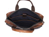 Classic Leather Laptop Briefcase by Aaron Leather Goods – Vintage Executive Style - Aaron Leather Goods