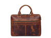 Aaron Leather Goods Full-Grain Leather Office Bag – Sleek Black Laptop Briefcase for Men - Aaron Leather Goods