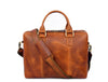 Aaron Leather Goods Full-Grain Leather Office Bag – Sleek Black Laptop Briefcase for Men - Aaron Leather Goods