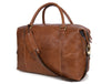 Premium Full-Grain Leather Weekender Duffel Bag for Travel & Business | 22 Inch