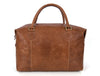 Premium Full-Grain Leather Weekender Duffel Bag for Travel & Business | 22 Inch