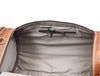 Leather Weekender Bag - light brown - Aaron Leather Goods