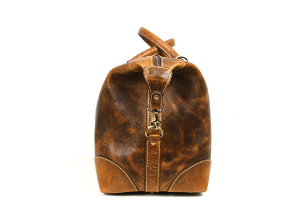 Vintage Leather Duffle Bag – LH - TB - 161 - Aaron Leather Goods