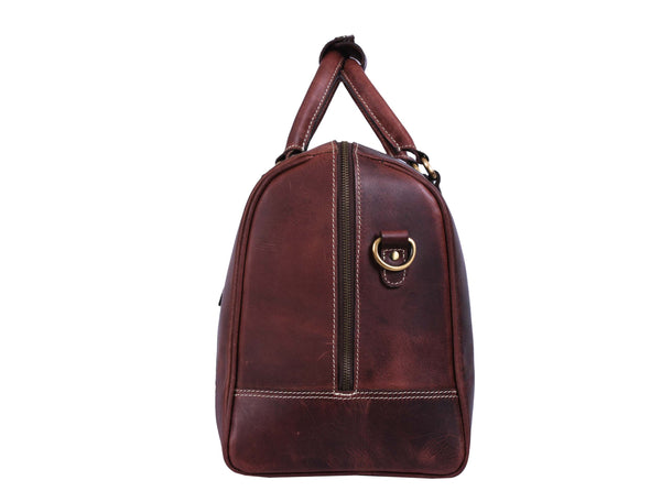 Premium Buffalo Leather Travel Weekender Bag