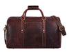 Premium Buffalo Leather Travel Weekender Bag - Aaron Leather Goods