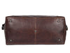 Handcrafted Brown Full-Grain Leather Duffle Bag with Detachable Strap – Premium Travel Weekender by Aaron Leather Goods