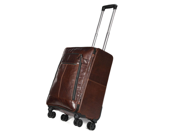 Leather Trolley Bag - Aaron Leather Goods