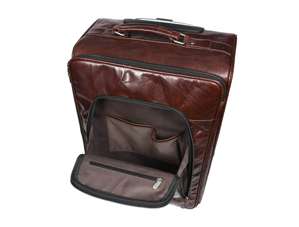 Leather Trolley Bag - Aaron Leather Goods