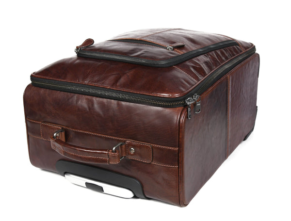 Leather Trolley Bag - Aaron Leather Goods