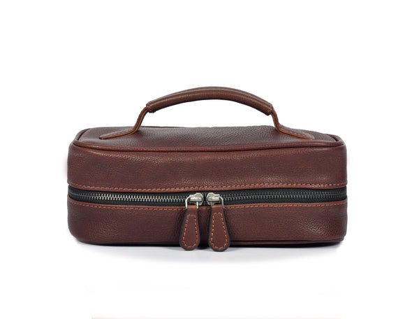 Leather Makeup Storage Bag - Aaron Leather Goods