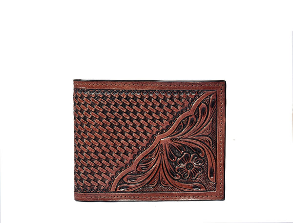 Tooled Leather Wallets For Men - Aaron Leather Goods