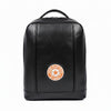 Premium Black Leather Backpack for Work & Travel