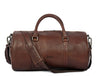 Leather Round Duffle Bag - Aaron Leather Goods