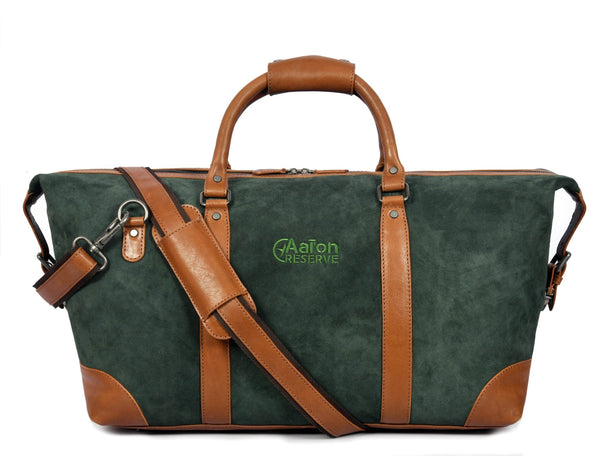 Premium Leather Travel Duffle Bag – Stylish & Durable - Aaron Leather Goods