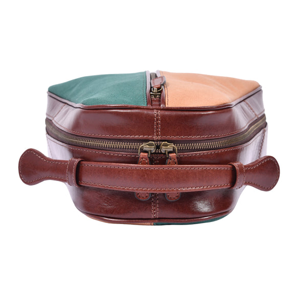 Two-Tone Premium Leather Shoe Bag