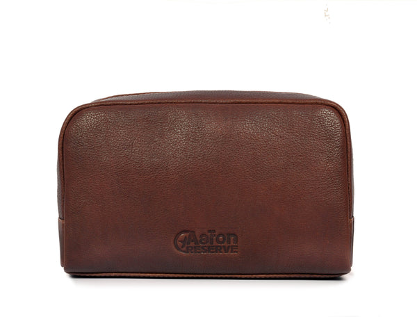 Leather Toiletry Bag - WB-178 - Aaron Leather Goods