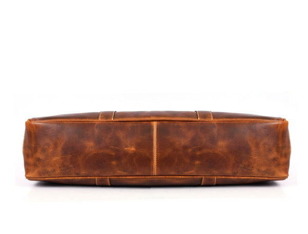 Tuscania Leather Knife Bag - Caramel Brown - Aaron Leather Goods