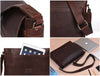 Boulder Leather Messenger Bag & Organizer Combo - Walnut - Aaron Leather Goods