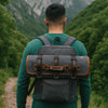 Aaron Leather Goods Canvas & Leather Knife Roll + Travel Backpack Combo - Aaron Leather Goods