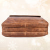 Aaron Leather Goods - Premium Tan Leather Office Bag - Aaron Leather Goods